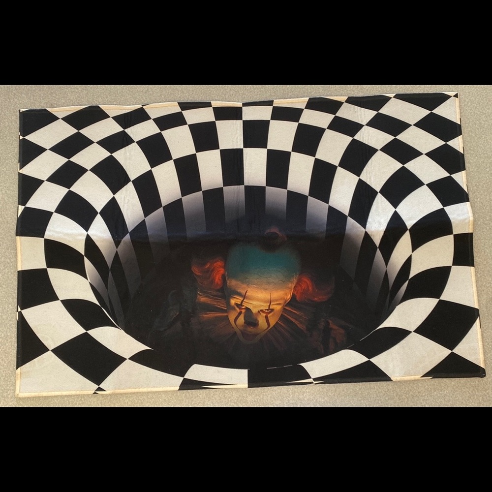 Pennywise floor mat.